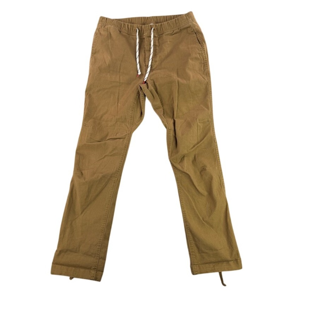 Topo Designs Boulder Pants Mens M Brown Organic Cotton Stretch Canvas 10541